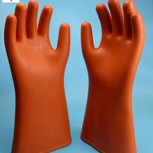 Новые 25 кв изоляционные перчатки из натурального каучука 10000/20000 в электрик изолированные перчатки защита от утечки перчатки безопасности