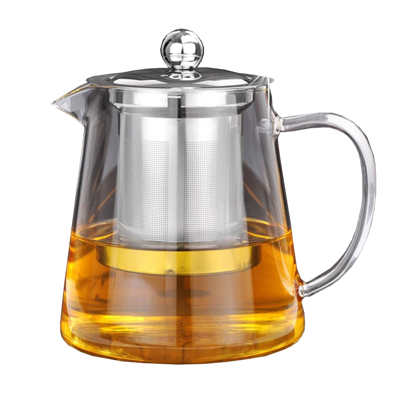 

Heat-resistant Glass Tea Set High-temperature Flower Teapot Stainless Steel Liner Filter Bubble Teapot Kung Fu Tea Set