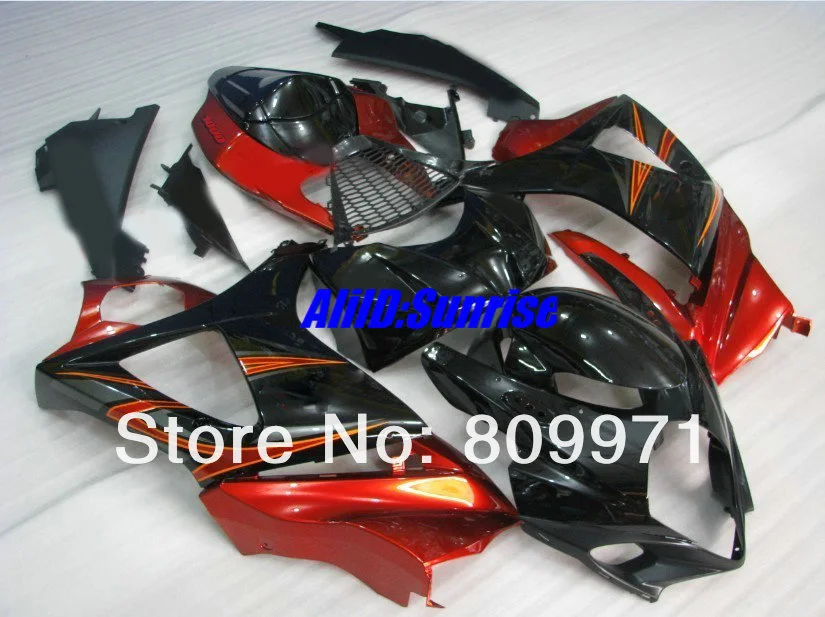 S427 Новые Красный лаковый blk полный обтекатель для SUZUKI GSXR1000 2007 2008 GSX-R1000 07 08 GSXR1000 K7 07 08 2007 2008