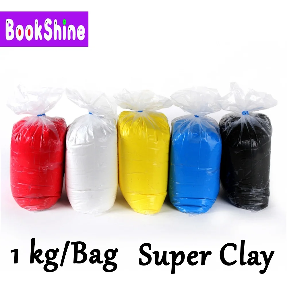 

1Kg 1000g/Bag Polymer Clay Super Light Clay Slime Soft Intelligent Plasticine Learning Education Toys for Children > 3 Years Old