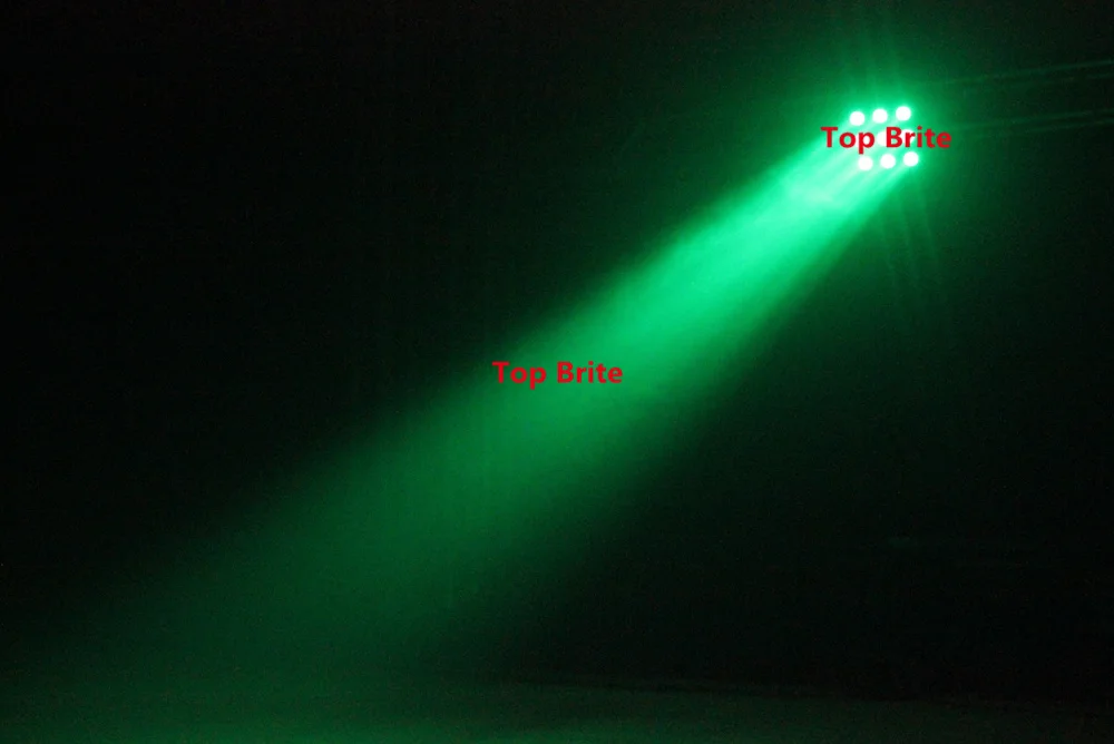 4xlot высокое качество светодиодный плоским Пар 9 светодиодный 3 Вт RGBW 4IN1 DMX 4/11/36 CH луч DJ Свадьба сценический эффект Par огни CREE светодиодный