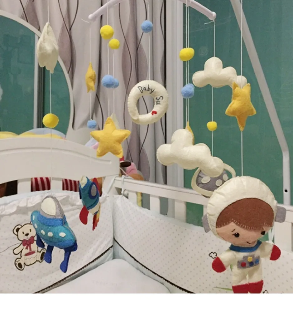 DIY ручной работы Детский комплект кронштейна для погремушек Игрушка Мобильный для кроватки ручной работы кровать Колокольчик Материал посылка игрушки для детей Детские игрушки 0-12 месяцев