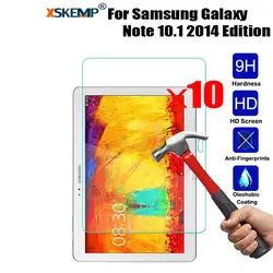 XSKEMP 10 шт./лот Премиум закаленное Стекло для samsung P600 \ Galaxy Note 10,1 2014 издание Tablet Экран протектор Защитная пленка