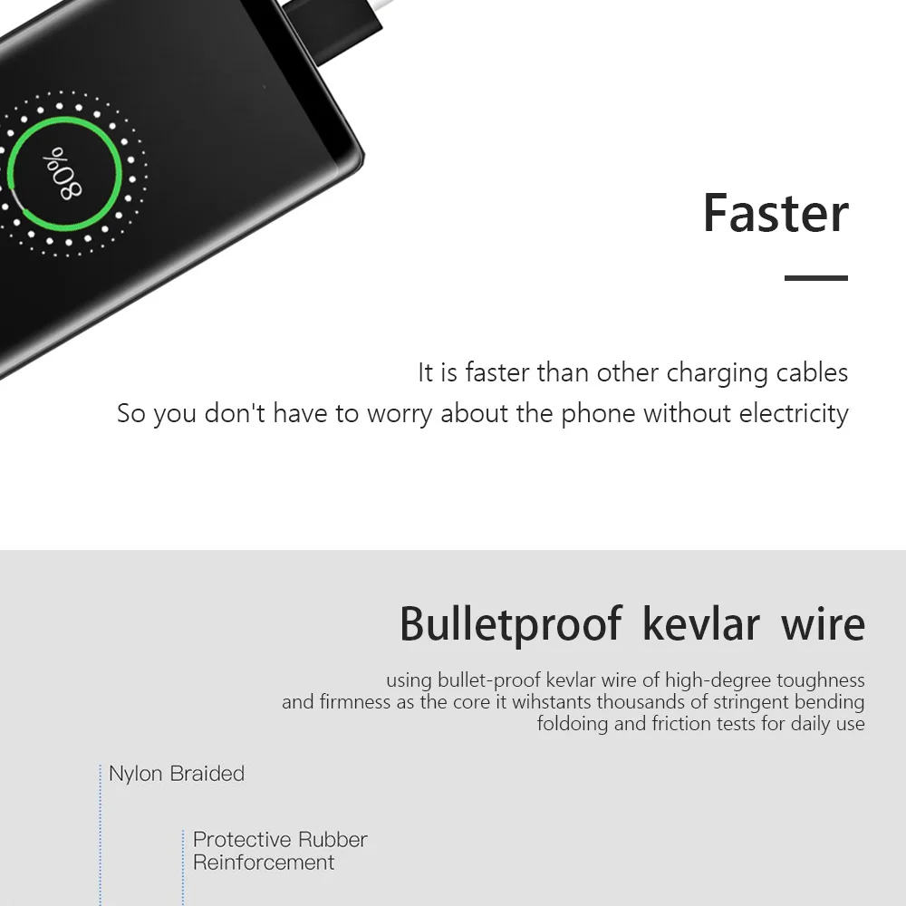 Кабель USB type C, 3 А, быстрая зарядка, USB C, кабели для мобильных телефонов samsung, Xiaomi, huawei, LG, Android, быстрое зарядное устройство, type-C, шнур для телефона