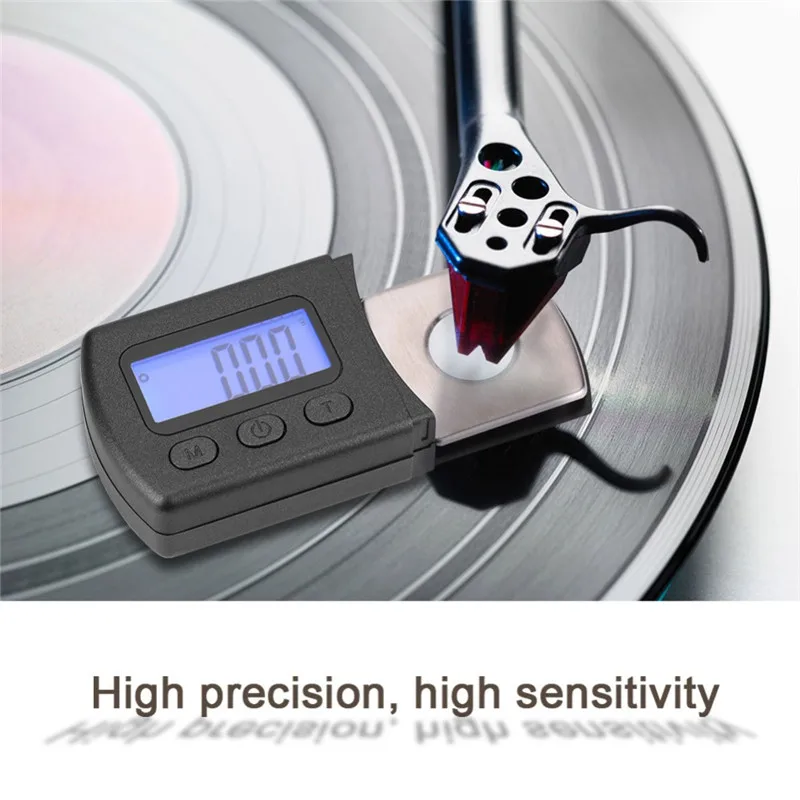 

Portable Digital Turntable Stylus Force Scale Meter Gauge LCD Backlight High Precise Tracking Guage For LP Vinyl Record Needle