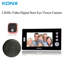 Home Security Remote Unlock 2.4GHz Video Digital Door Eye Viewer Camera Smart Home