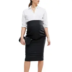 5xl плюс Размеры юбка Формальные Разделение низ Высокая Талия Юбки для женщин для Для женщин офисная одежда черная юбка-карандаш элегантные