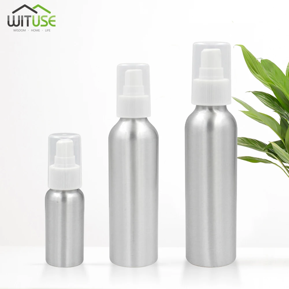 

30-150ML Aluminium Empty Sprayer Bottle Mini Window Cleaning Watering Cans Flower Water Sprayer Bottle For Household Cleaner
