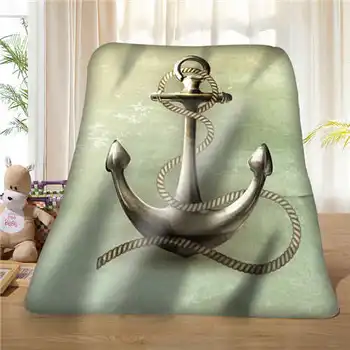 

Custom Anchor Logo in the Water (1) Blanket Soft Fleece DIY Your Picture Decoration Bedroom Sofa Multi Size#928-01-49