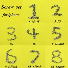 Cltgxdd 8 set/package ремонт Запчасти Шурупы для iphone 4 4S 5 г 5C 5S 6 г 6 6S 4.7/ 5.5 дюймов полный винт комплект