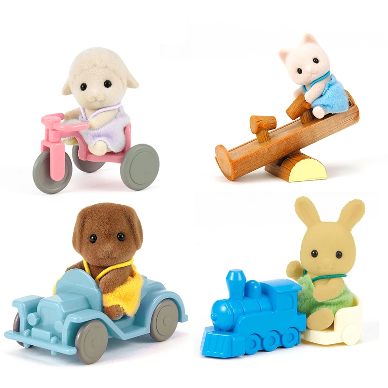 Sylvanian Families кукольный домик животные пушистые игрушки Фигурки детский набор собака/кошка/кролик/овца/медведь подарок для девочки Новинка