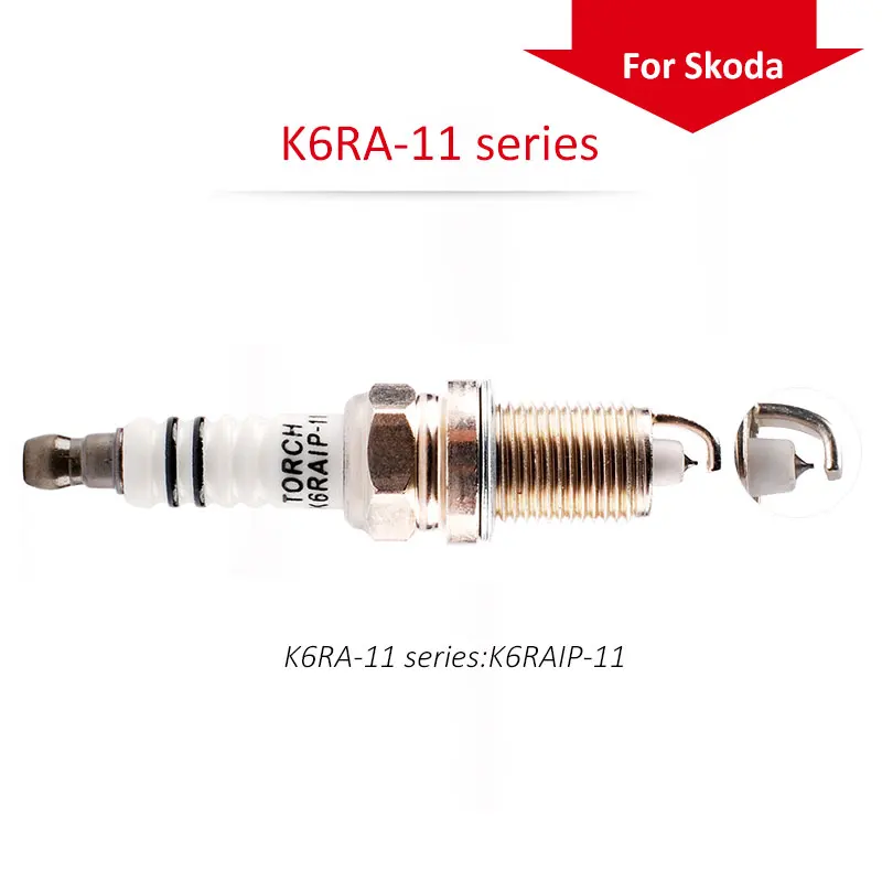 4pcs/lot China original TORCH spark plugs K6RA 11 series For Skoda