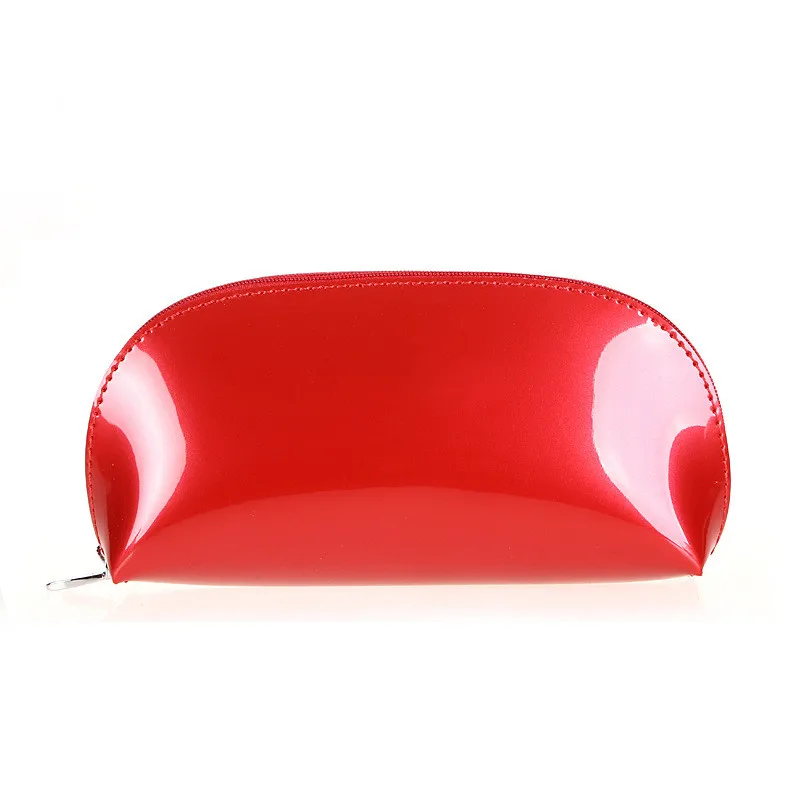 

20*10*5cm Fashion Candy Color Zipper Cosmetic Bags Women PU Leather Makeup Bag Waterproof Storage Clutch Cosmetics Organizer