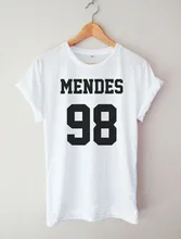 S-XXXL casual t shirt women men MENDES 98 camisetas ropa mujer tee shirt femme poleras de mujer tshirt tees tops
