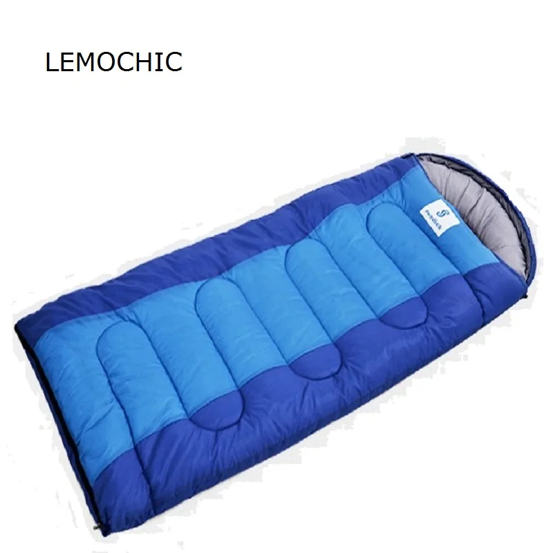 Cheap  LEMOCHIC Envelope winter sleeping bag cotton warn outdoor camping sleeping bags ultralight protable