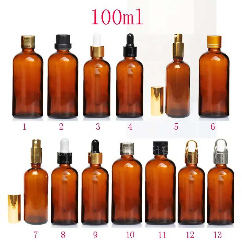 Download 100ml amber glass essential oil bottle with different ...