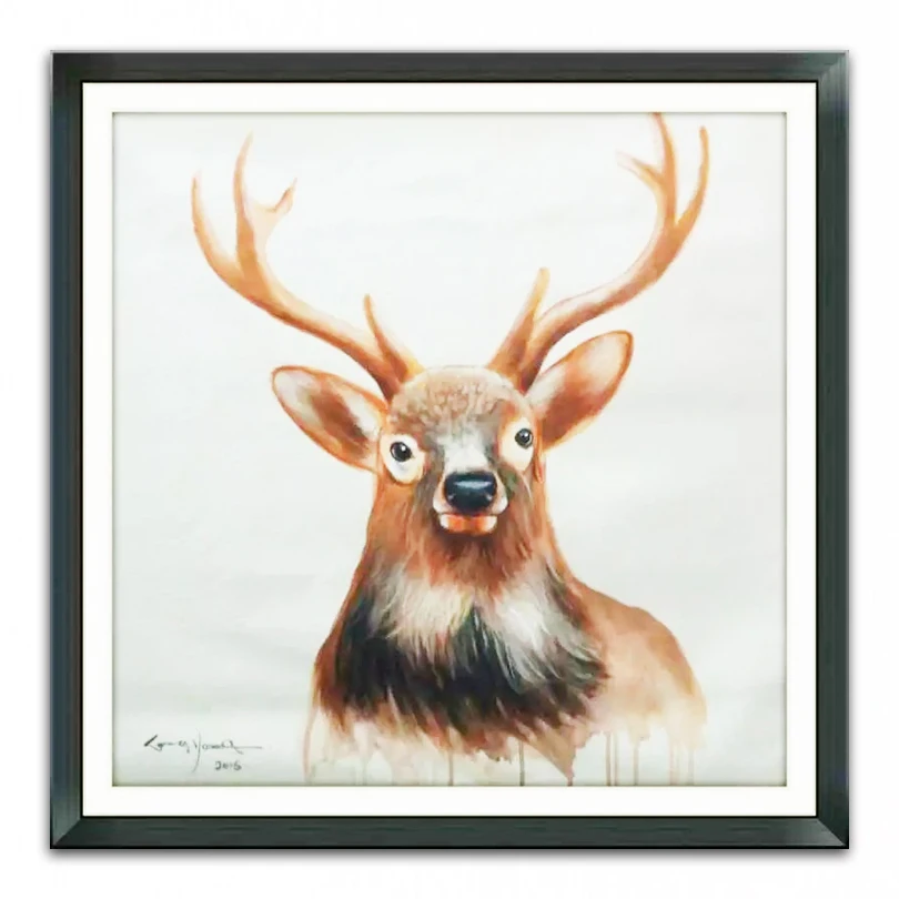 

Hand painted Cartoon Oil Painting on Canvas Abstract Animal Wall Art for Home Decoration Original OilPainting YC002