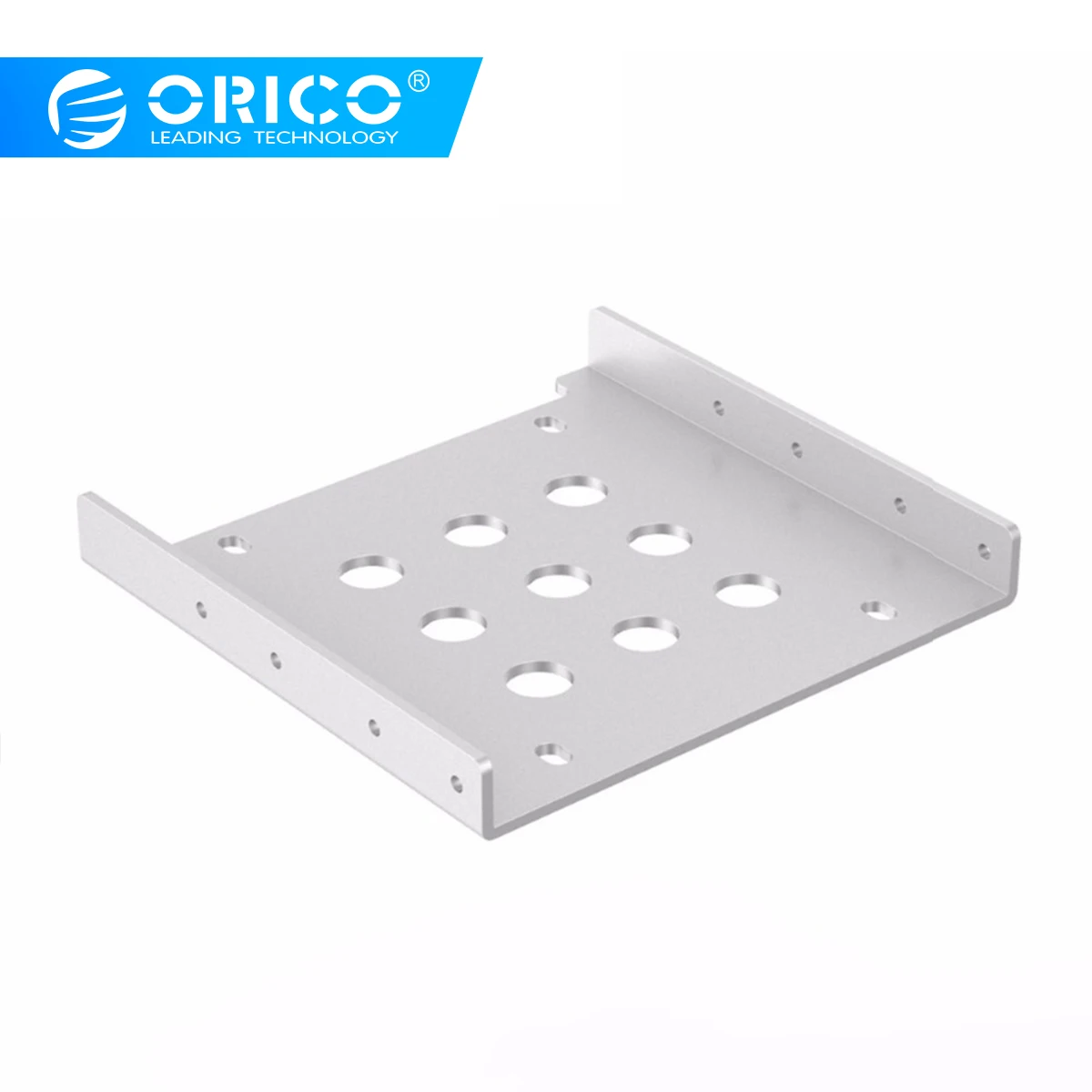 

ORICO Aluminum 2.5'' to 3.5'' Hard Disk Drive Mounting Bracket Kit HDD SSD SATA Bay Converter (3.5 to 1x2.5 Black)