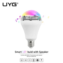 Newest type E27 E26 Wireless Bluetooth Speaker RGBW Color Smart LED Light Bulb Lamp Color Change
