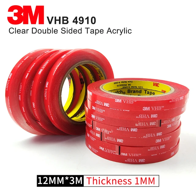 3 M VHB Double Sided Tape Heavy Duty Mounting Transparent