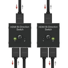 4K UHD HDMI Splitter สวิทช์ HDMI Switcher 1X2 2X1 แยก 1 ใน 2 ออก Amplifier 1080P 4K X 2K HDMI Switcher 2 พอร์ต Bi Directional