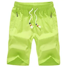 Брендовая одежда Рубашки домашние Для мужчин Хлопок Drawstring Твердые Цвет MID Короткие штаны летние мужские Шорты для женщин Boardshort Бермуды