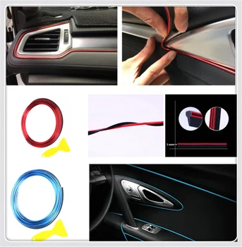 

Car shape decorative strip door panel gap instrument modification line for Opel Optima Rio5 Rio K2 K3 K4 K5 KX3 KX5