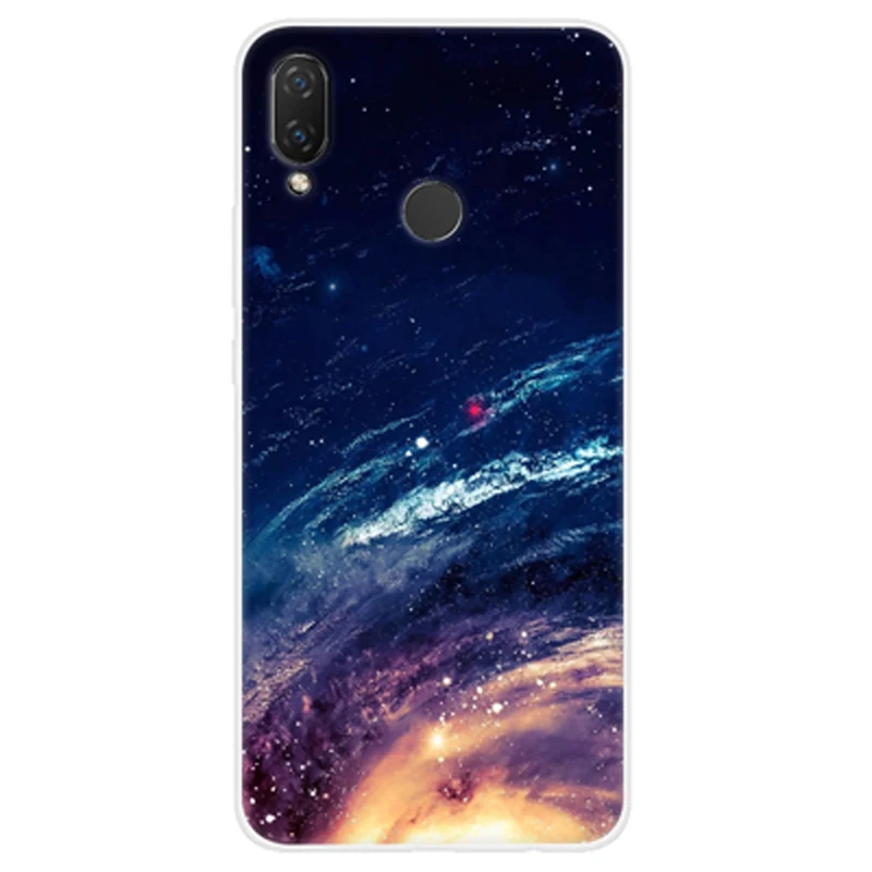 Чехол для Huawei Nova 3E силиконовая Мягкая задняя крышка 3 E чехлы телефонов со