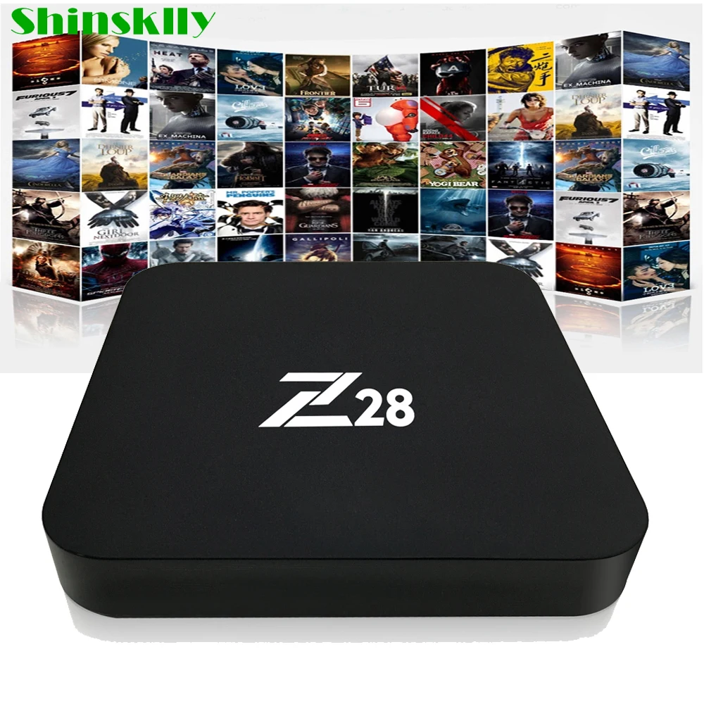 

Shinsklly Z28 Android TV Box Rockchip RK3328 RAM 1G/2G+ROM8G/16G Android 7.1 HD 4K WiFi Media player Set-top Boxes pk mi box X96