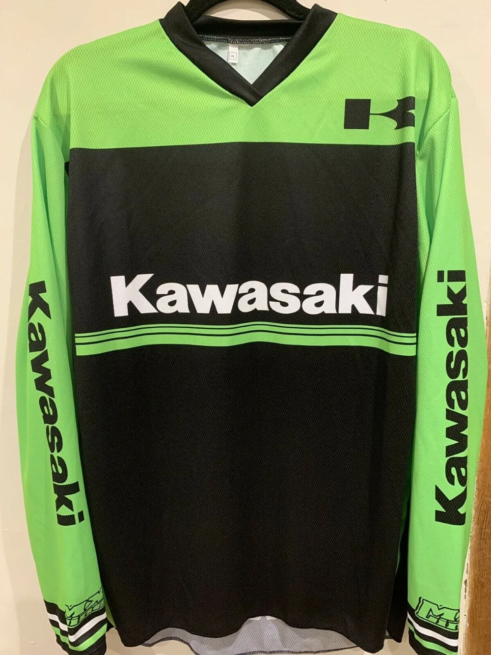 

2019 New Street Motorcycle Long Sleeve T-shirt for Kawasaki Team Racing Moto GP Wear Black Jersey J-03