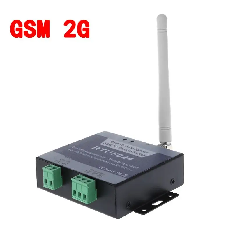 

1 Set GSM 2G Gate Opener Remote Relay Switch Wireless Access Controller Barrier Garage Door Shutter Machine Free Call