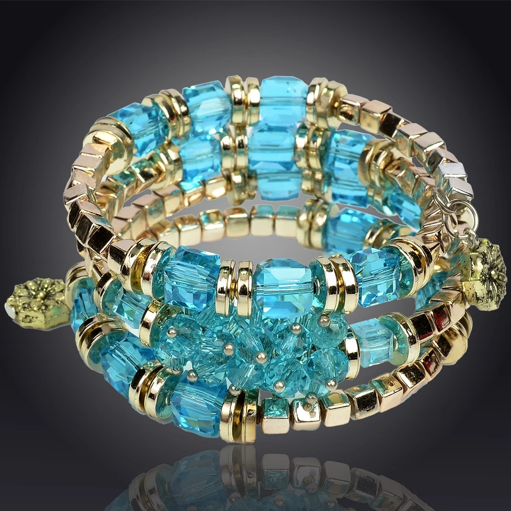 New Fashion Jewelry Bohemia Style Handcraft Multilayer Colorful Stone