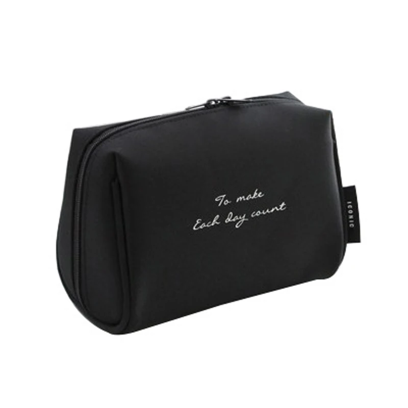 New brief pure color nylon cosmetic package high capacity portable Drawstring travel stereo bag make-up package Dustproof Cover (3)