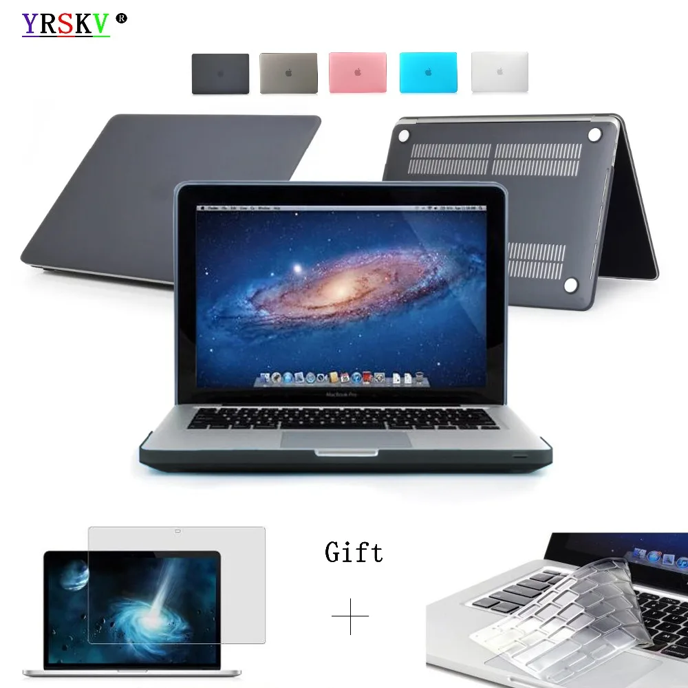 

ZAIWJ-Crystal\Matte Transparent case For Apple macbook Air Pro Retina 11 12 13 15 laptop bag for Mac Air 13 2018 cover +gift