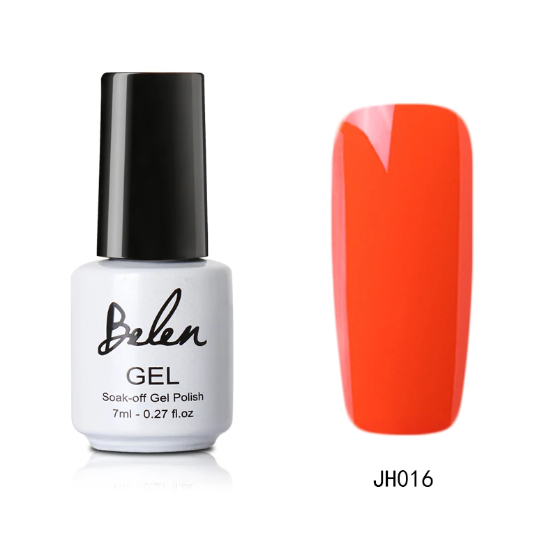 Belen, 7 мл, винно-красная серия, 36 цветов, Гель-лак для ногтей, замачиваемый, долговечный, профессиональный, УФ, светодиодный лак для ногтей, Гель-лак, базовый топ - Цвет: JH016