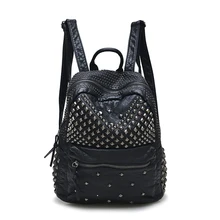 Backpack bags 2017 new package rivet backpack fashion leisure travel bag students schoolbag for gril large