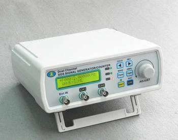 

MHS-5200A DDS Dual Channel Digital Function Signal Generator Arbitrary waveform generator work sync adjustable,4 TTL 6 MHz