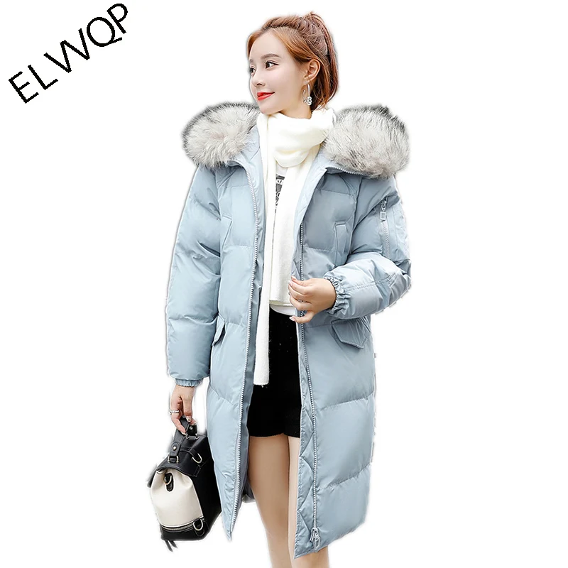 

2018 women winter hooded warm coat plus size S-XXL candy cotton padded jacket female long parka wadded jaqueta feminina LF866