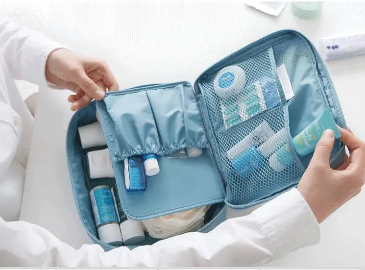 Portable refillable bottle kit Travel pouch wash bag waterproof suit