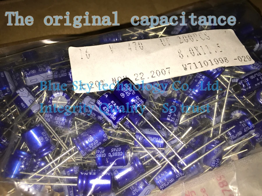 2020 10 шт/25 шт Оригинальные origl коробки ELNA Япония 16V470UF 8X11.5 RE3 blue robe fever аудио