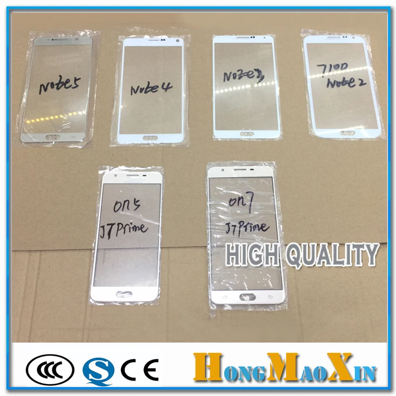 

5pcs Outer Front Glass Lens For Samsung Galaxy Note 2 3 4 5 N7100 N9200 N9100 N9000 LCD Display Screen Replacement Parts