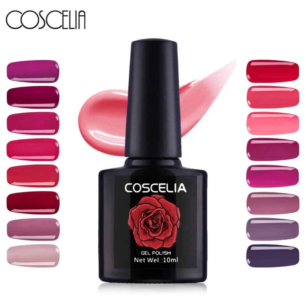 

COSCELIA UV Gel Nail Polish Varnish Hybrid Soak Off Gel For Nail Semi Permanent UV Polish Nail Art Gellack Gel Paint