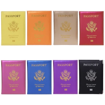 

Candy Color Passport Travel Organizer Holder Card Case Protector American Cover