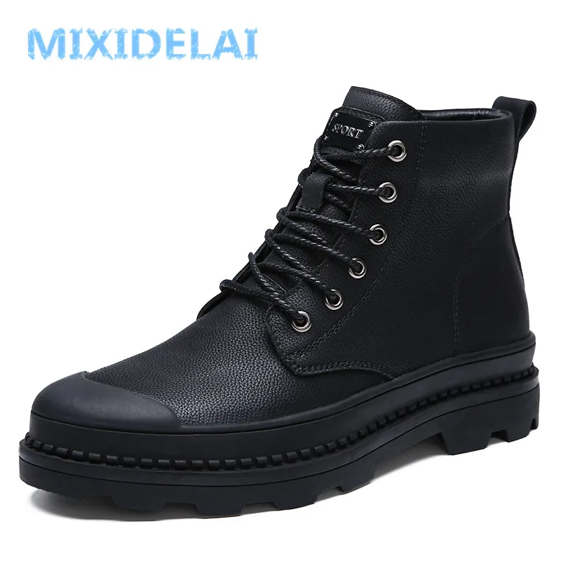 

MIXIDELAI Men Fashion Ankle Boots Winter / Autumn men's Motorcycle Outdoor Boots Men's Boots Snow Boots Oxfords Keep Warm Shoes