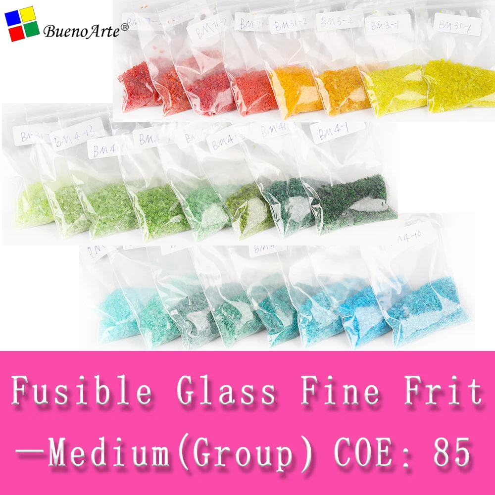 COE 85 Medium size Fine Frit Fusible Transparent color opal glass dots DIY craft lampwork | Дом и сад