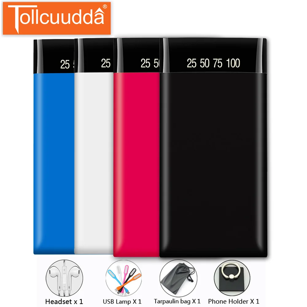 Tollcuudda Powerbanks внешний батарея повербанк портативный мини зарядки смартфон Mi