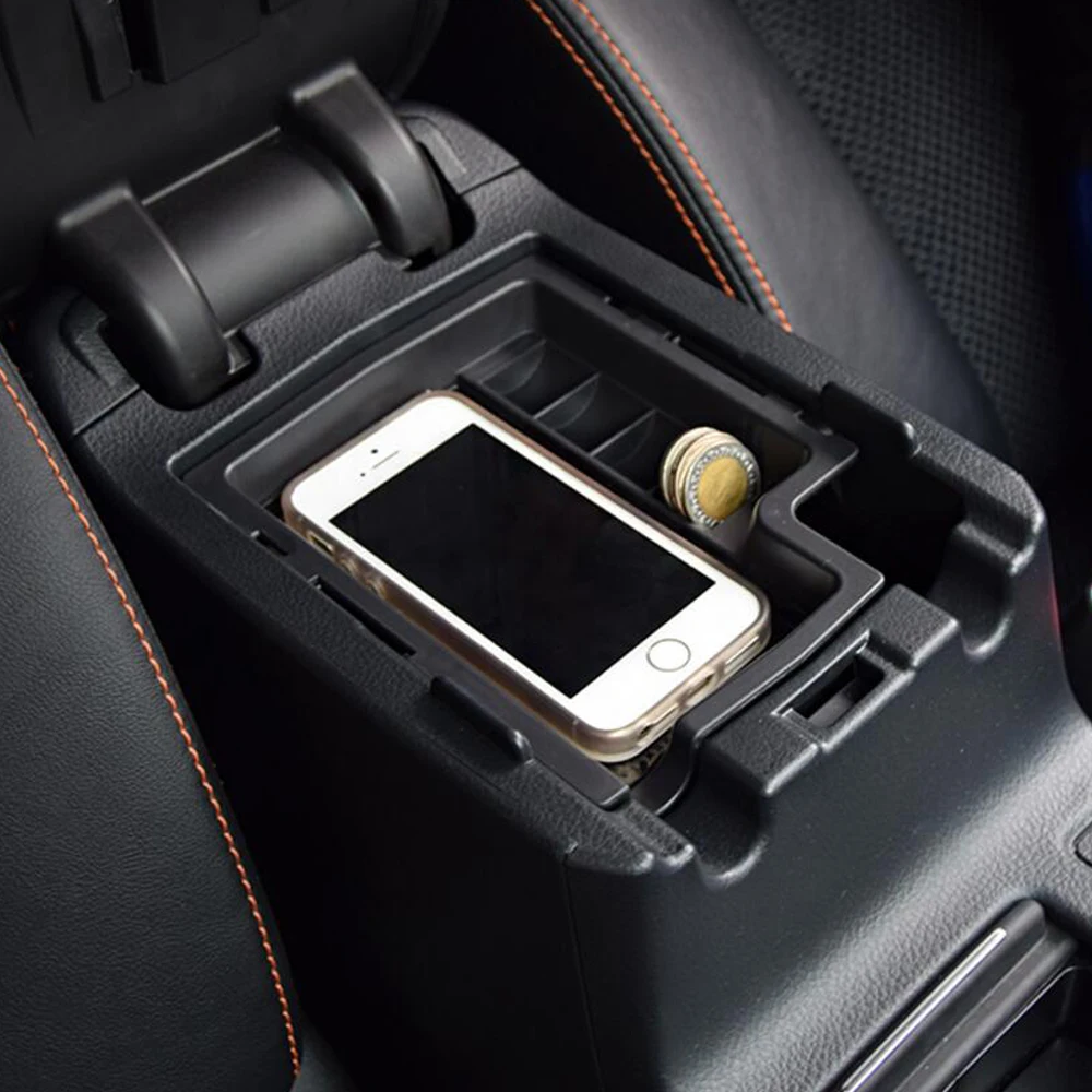 Car Armrest Holder Storage Box Cover Center Console Trays For Subaru XV