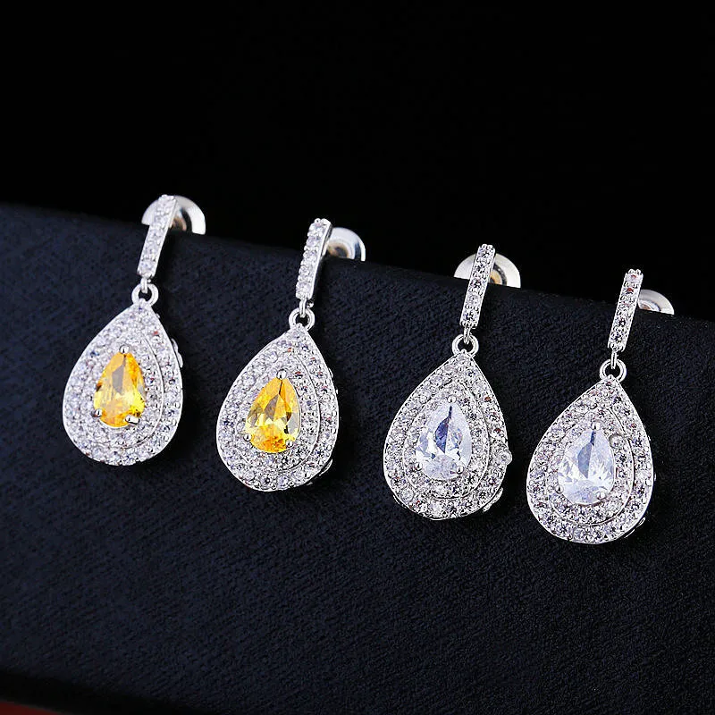 

WIN-B Retro Tears Drop Earrings Gift pendientes oorbellen boucle d'oreille femmes brincos long artificial cristal Water drop ear