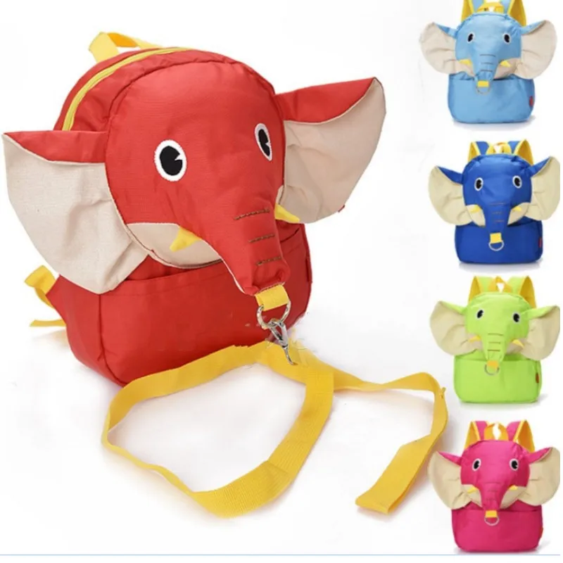 Hot Sale Cartoon Cute elephant Baby Toddler Anti lost Leash Harness Strap Walker Baby Backpack