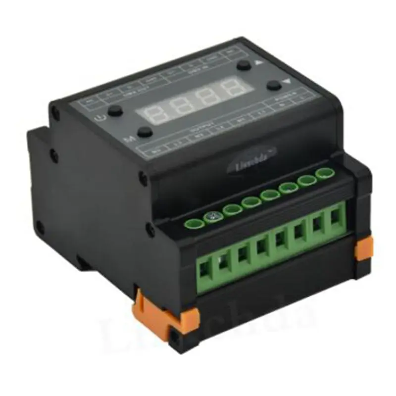 

DMX302 led DMX triac dimmer brightness controller AC90V-240V Output 3channels 1A/CH High voltage led dimmer for led panel light